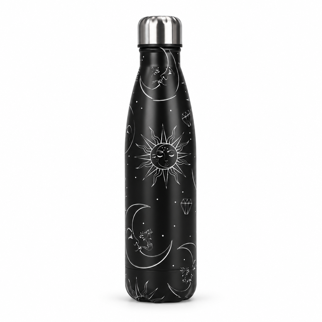 ColorPop Cola-Shaped Stainless Steel Bottle — 500ml Sun & Moon