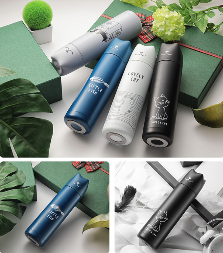 Lovely Cat Stainless Steel Water Bottle