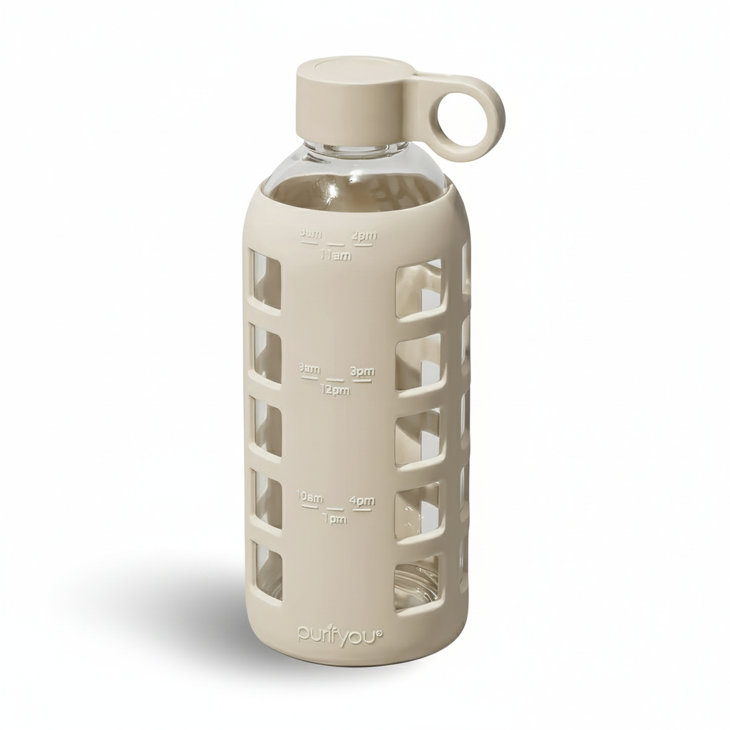 Purifyou Premium Glass Water Bottle