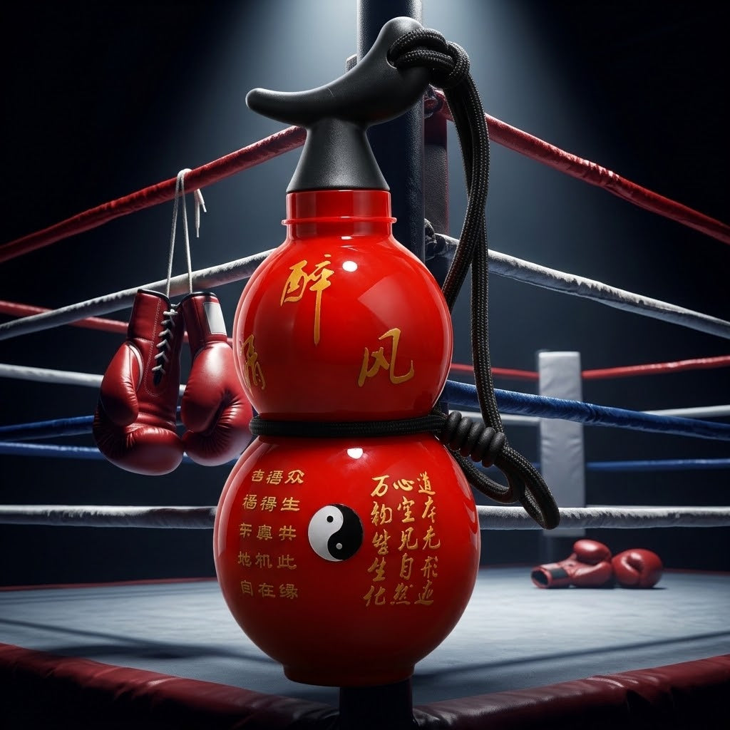 Gourd-Shaped Water Bottle — 750ml at a boxing ring