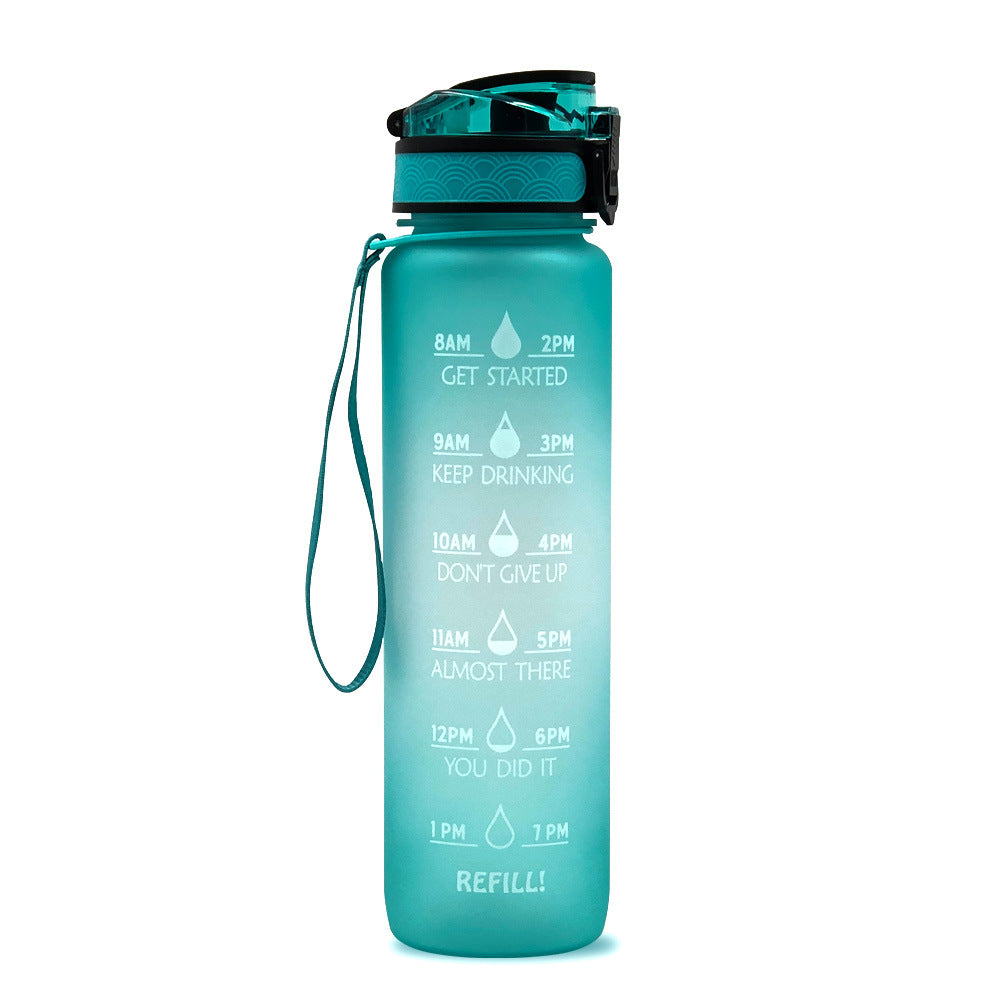 Teal 1L Tritan bottle on a white background