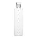 500ml Glass Water Bottle with Time Marker Transparent 