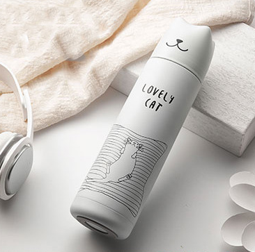Lovely Cat Stainless Steel Water Bottle