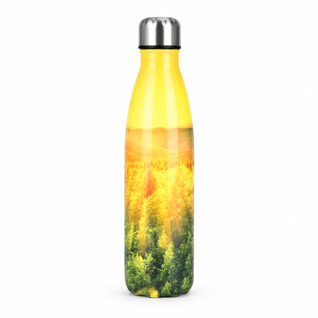 ColorPop Cola-Shaped Stainless Steel Bottle — 500ml Golden Forest