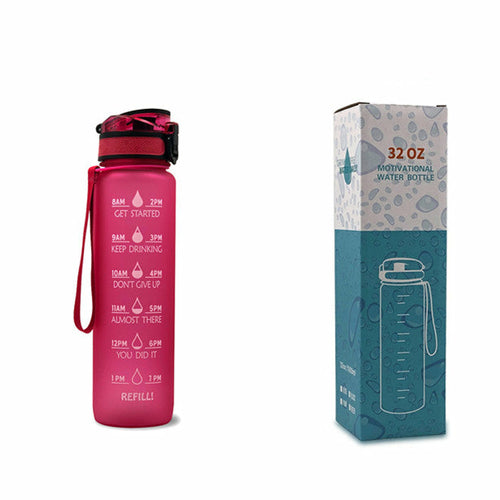 1L Tritan Water Bottle With Time Marker