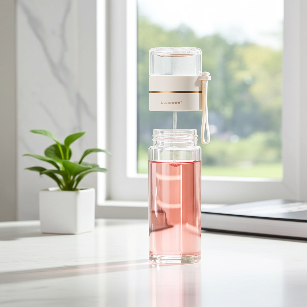 Glass Water Bottle With Tea Infuser