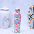 Mandala Copper Water Bottle – 1000ml