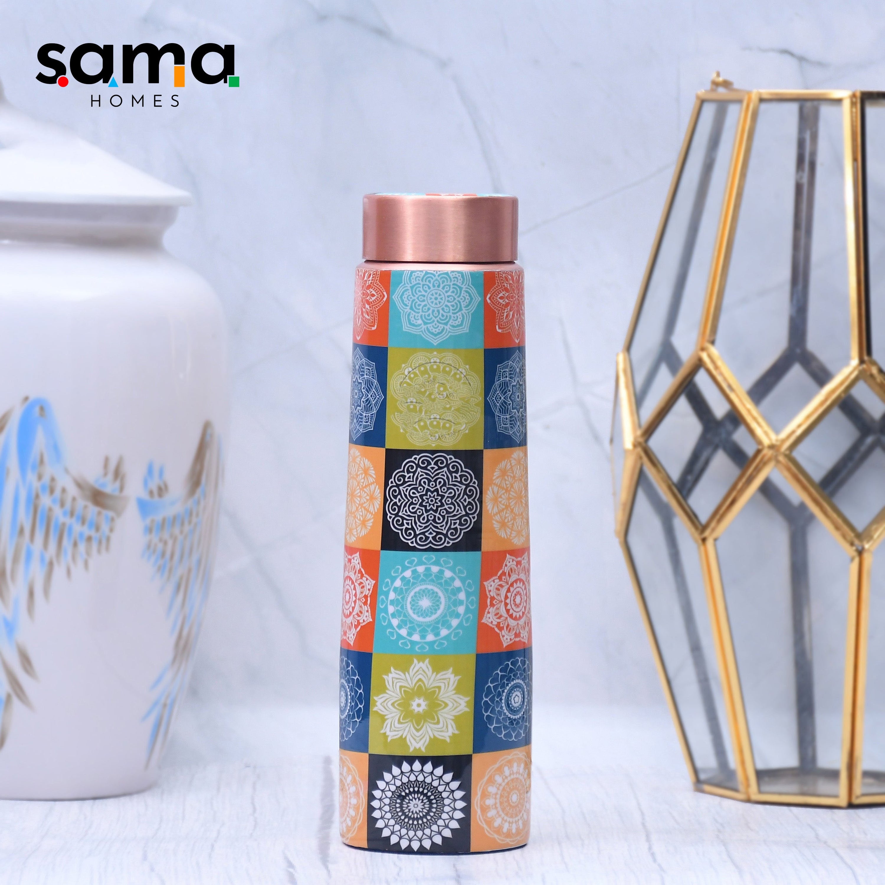 Enamel Copper Water Bottle – 1000ml