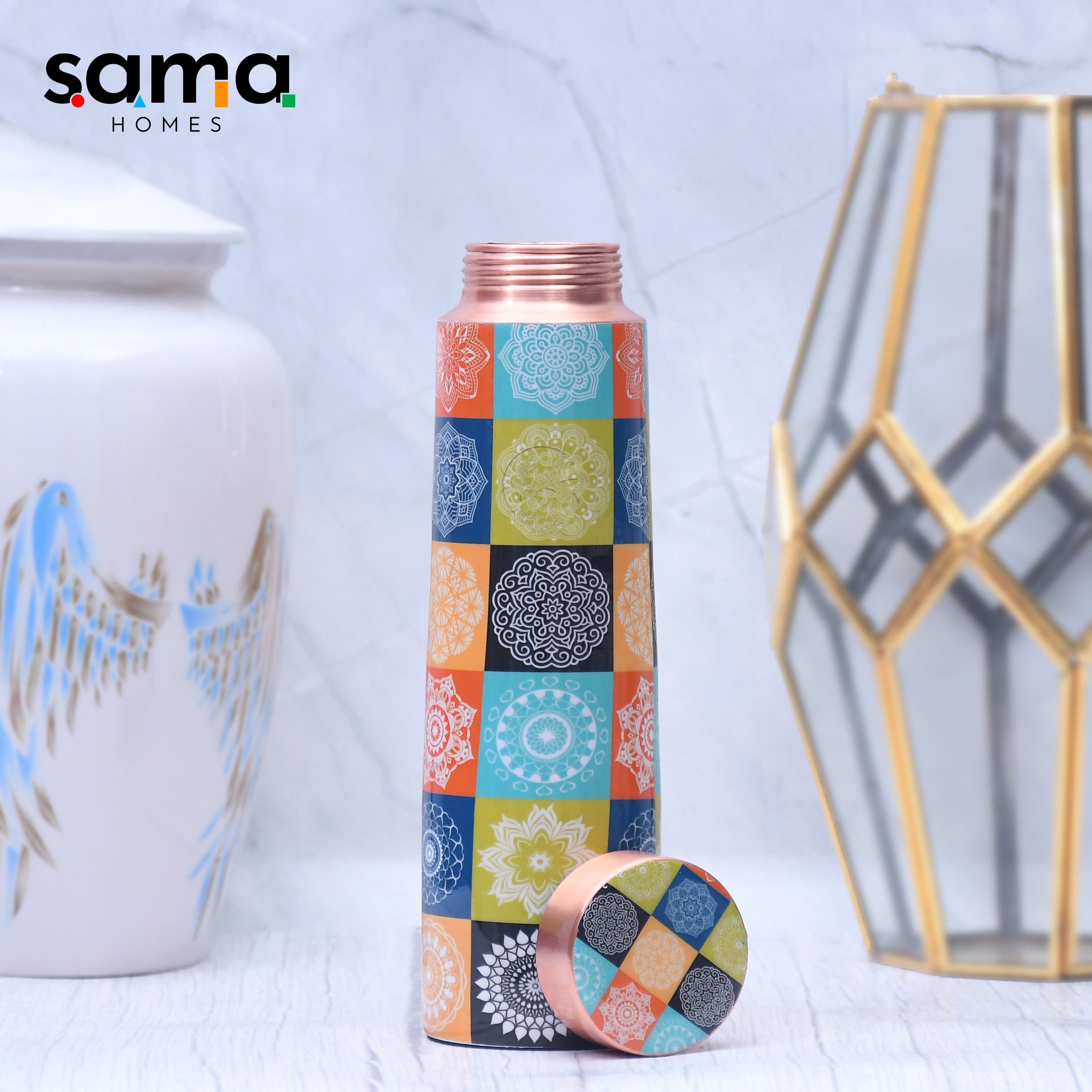 Enamel Copper Water Bottle – 1000ml