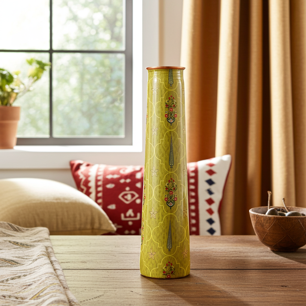 Artisan Green Copper Bottle — 950ml
