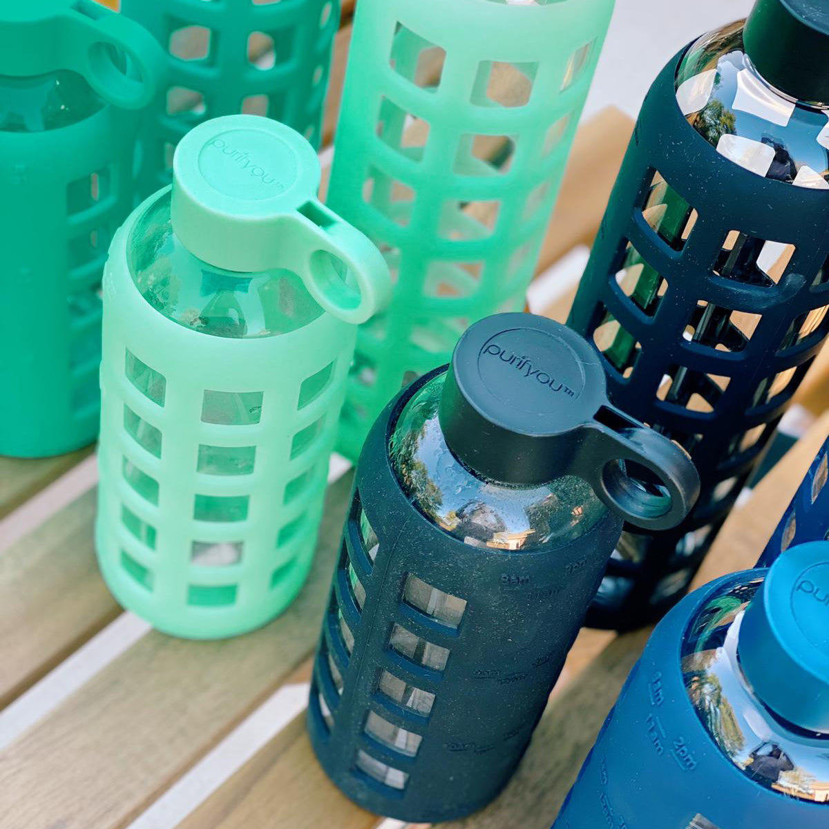 Purifyou Premium Glass Water Bottle