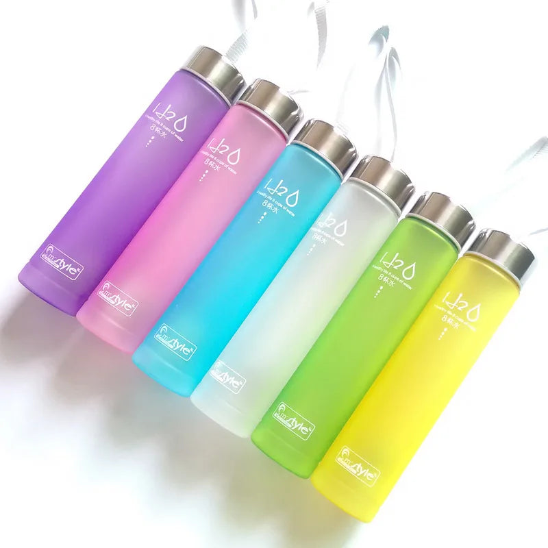 Frosted Plastic Water Bottle