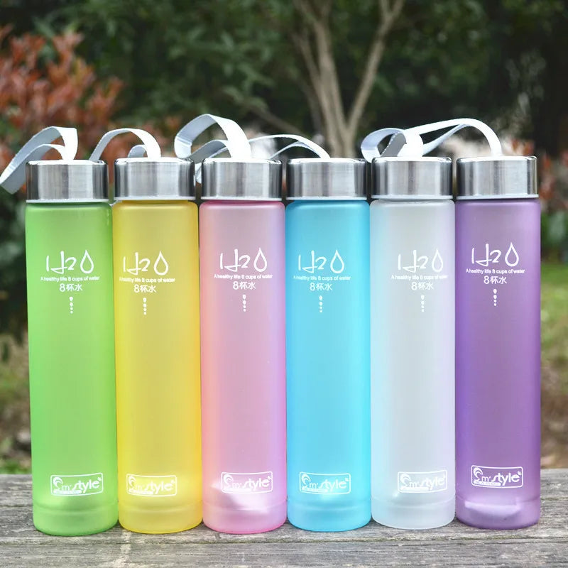 Frosted Plastic Water Bottle