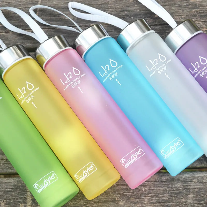 Frosted Plastic Water Bottle