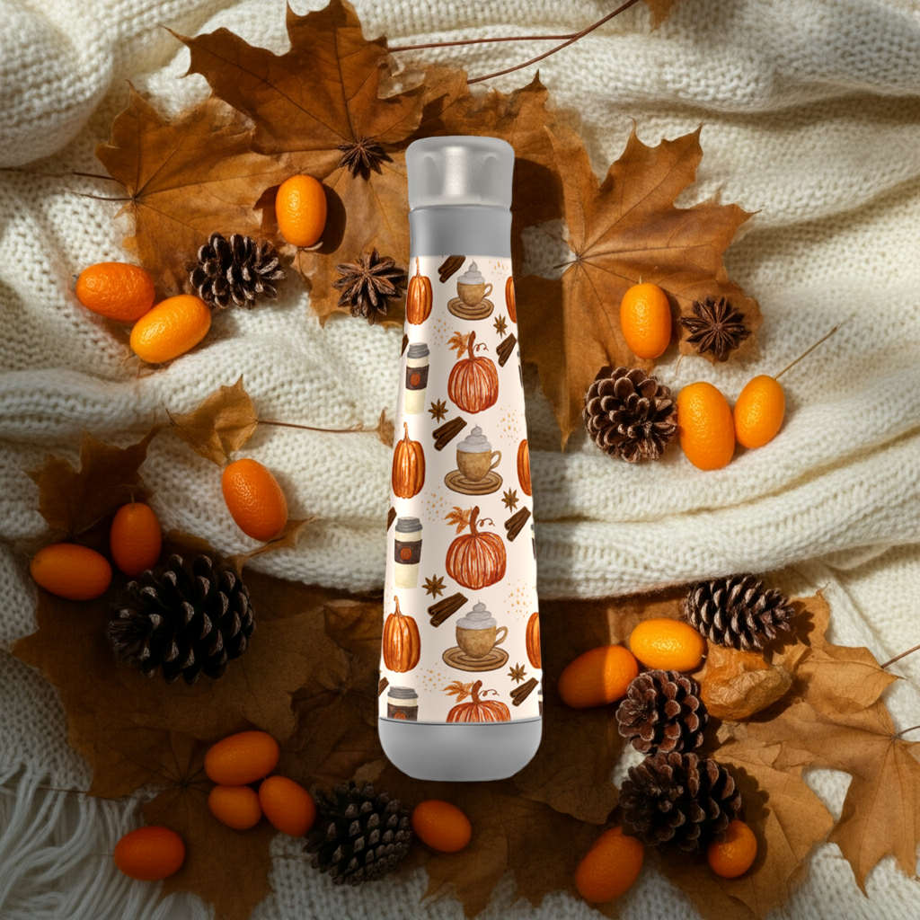 Pumpkin Spice Coffee Peristyle Water Bottle