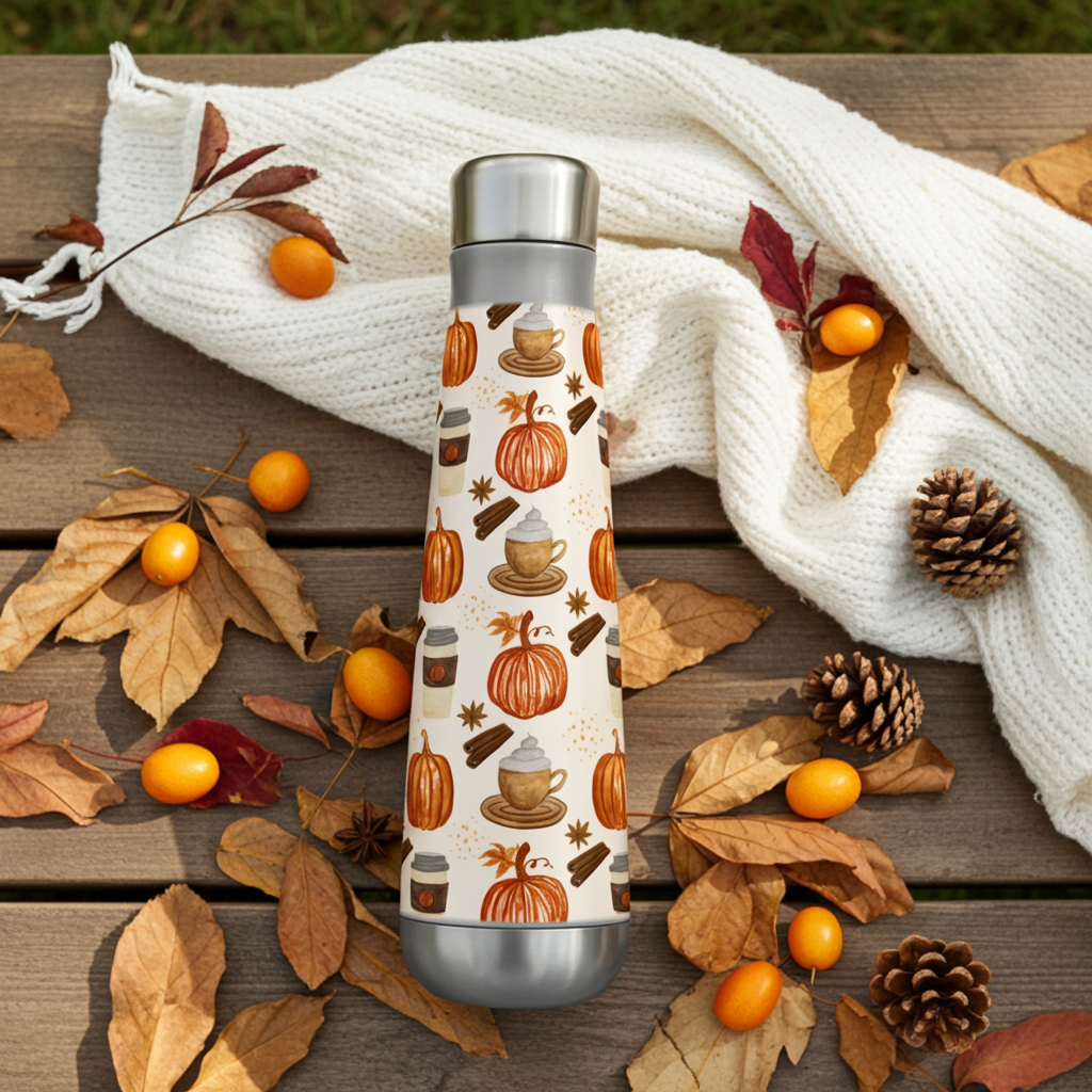 Pumpkin Spice Coffee Peristyle Water Bottle