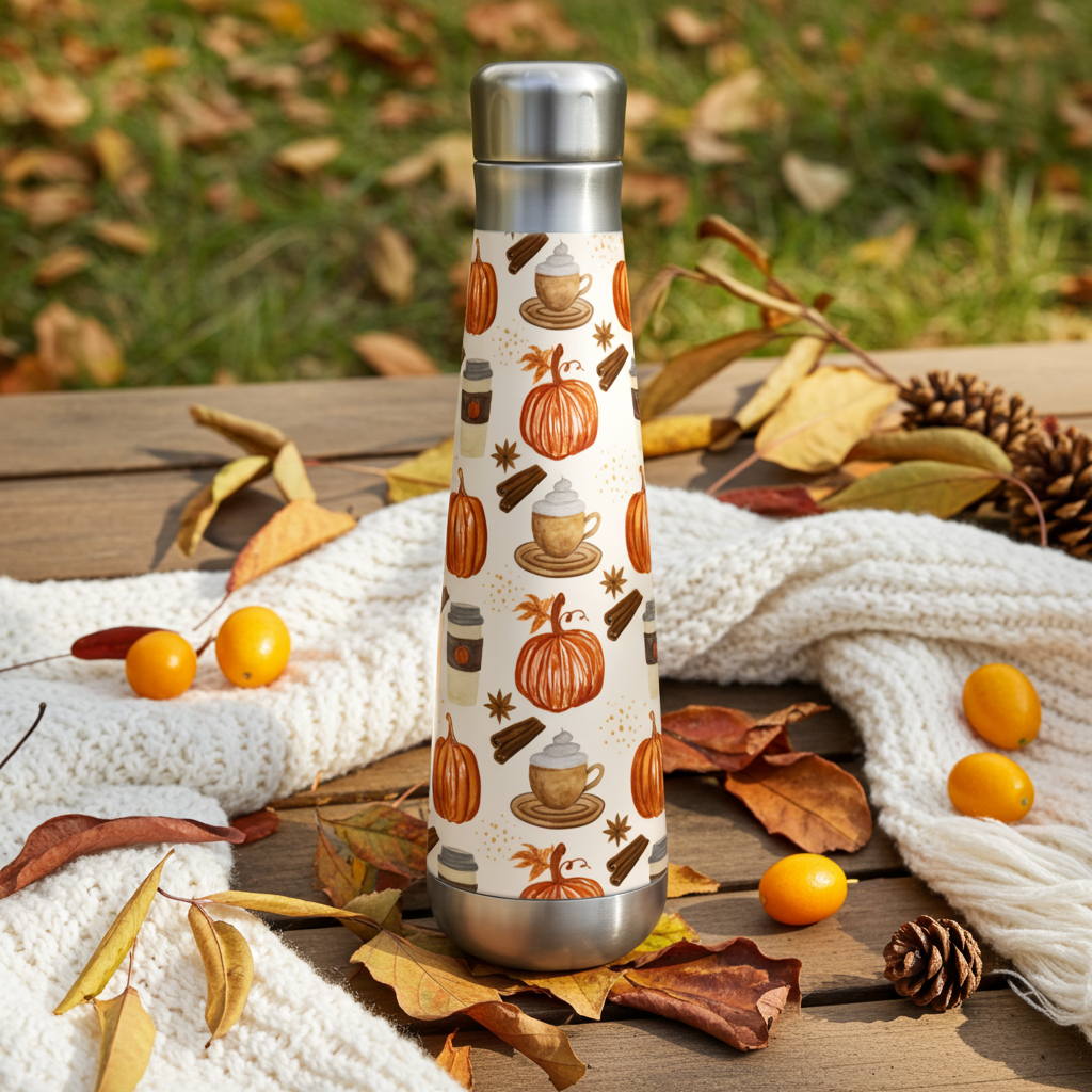 Pumpkin Spice Coffee Peristyle Water Bottle