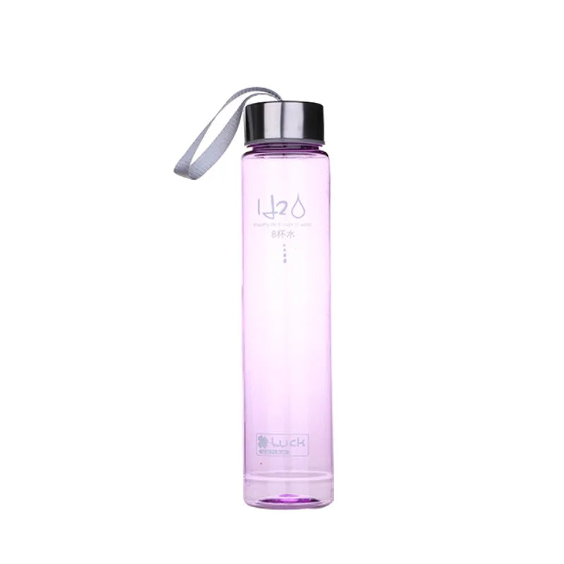 Frosted Plastic Water Bottle — 280ml, Leak-Proof, 12 Colors