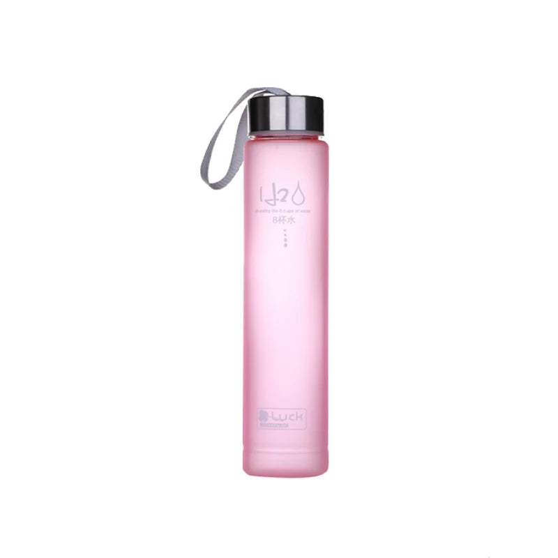 Frosted Plastic Water Bottle — 280ml, Leak-Proof, 12 Colors
