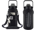 Motivational Leakproof Half Gallon Water Bottle with Straw 24 Hour Sport