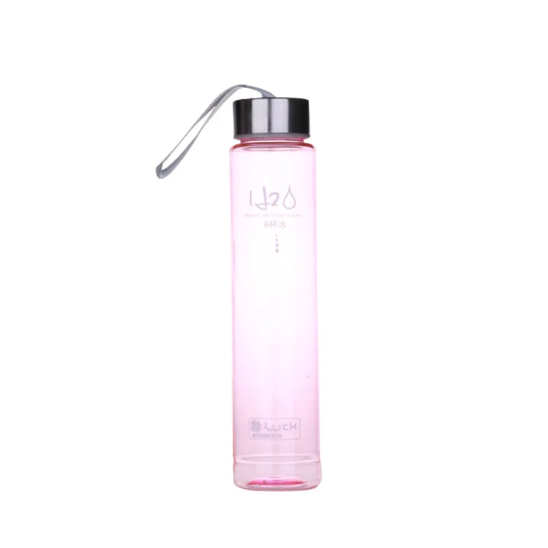 Frosted Plastic Water Bottle — 280ml, Leak-Proof, 12 Colors