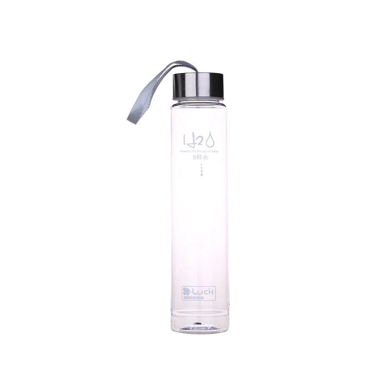Frosted Plastic Water Bottle — 280ml, Leak-Proof, 12 Colors