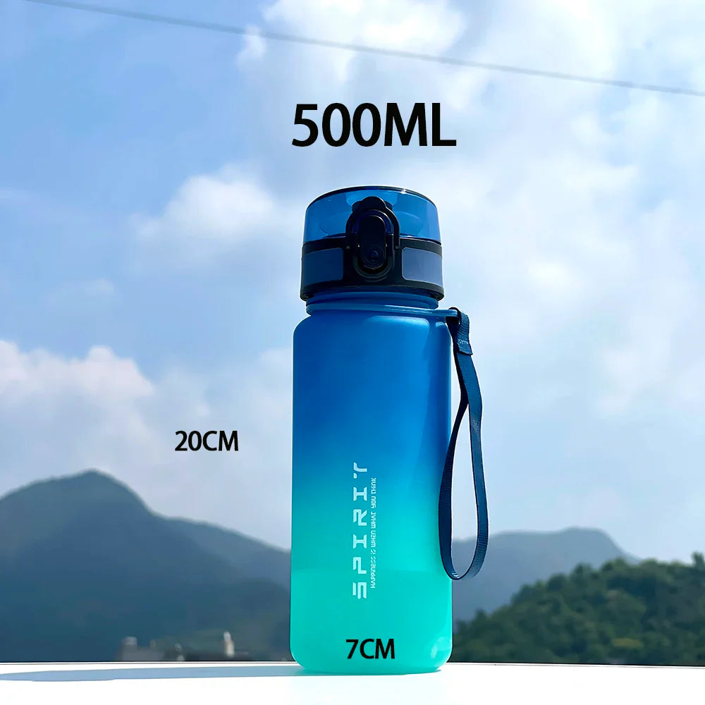 Motivational Sports Water Bottle — Leak-Proof, BPA-Free, 500ml