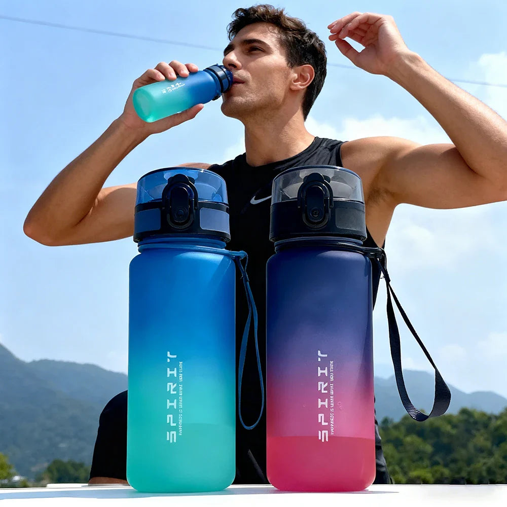 Motivational Sports Water Bottle — Leak-Proof, BPA-Free, 500ml