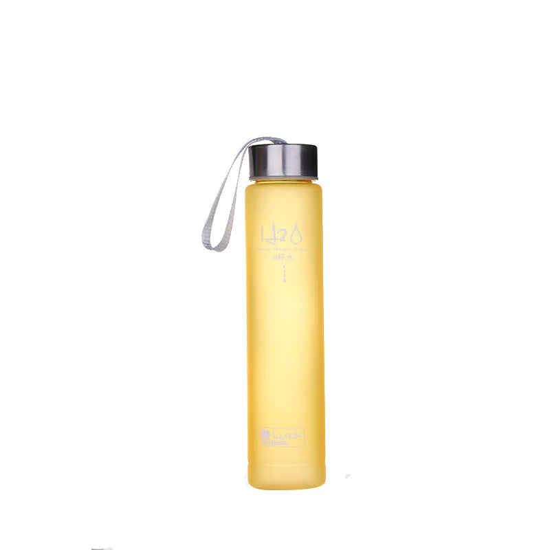 Frosted Plastic Water Bottle — 280ml, Leak-Proof, 12 Colors