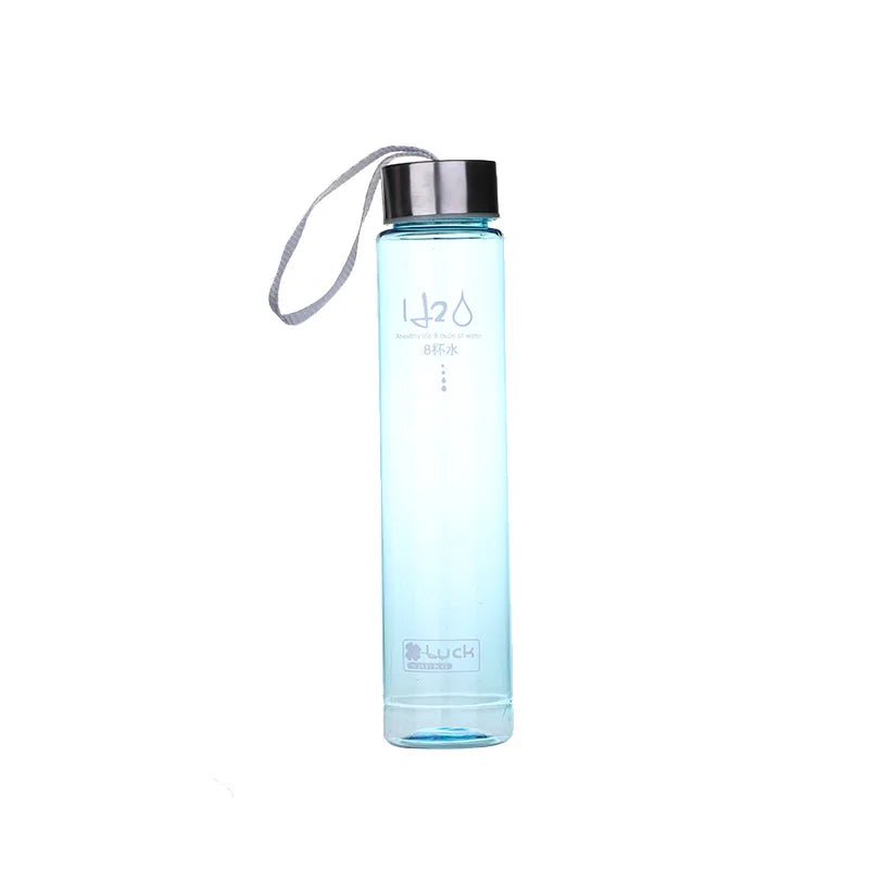 Frosted Plastic Water Bottle — 280ml, Leak-Proof, 12 Colors