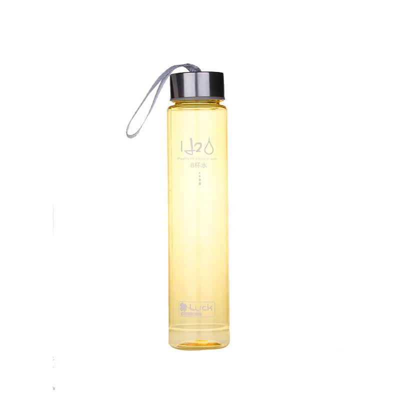 Frosted Plastic Water Bottle — 280ml, Leak-Proof, 12 Colors