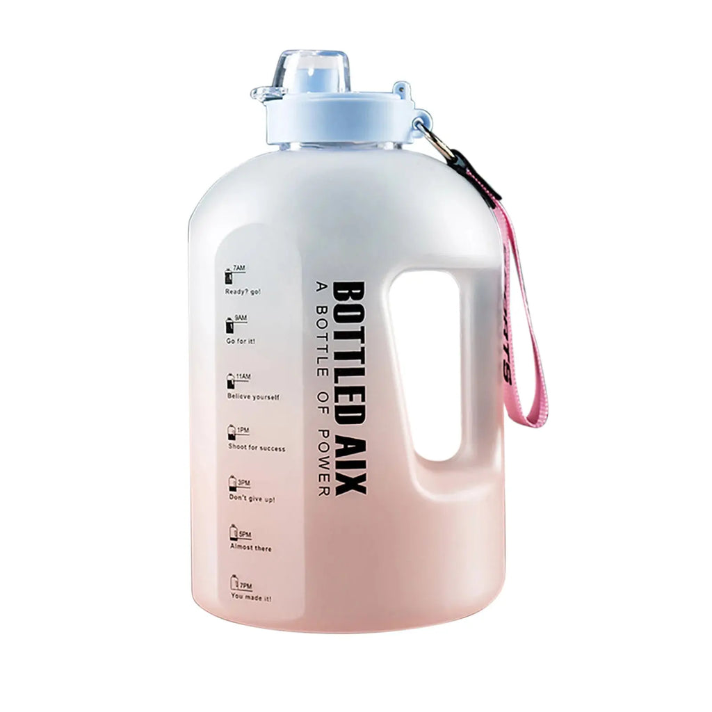 Stay Hydrated Large Capacity Water Bottle with Time Markers 24 Hour Sport