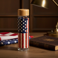 Land of Liberty Glass Water Bottle