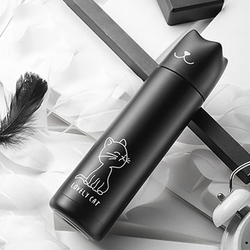 Lovely Cat Stainless Steel Water Bottle