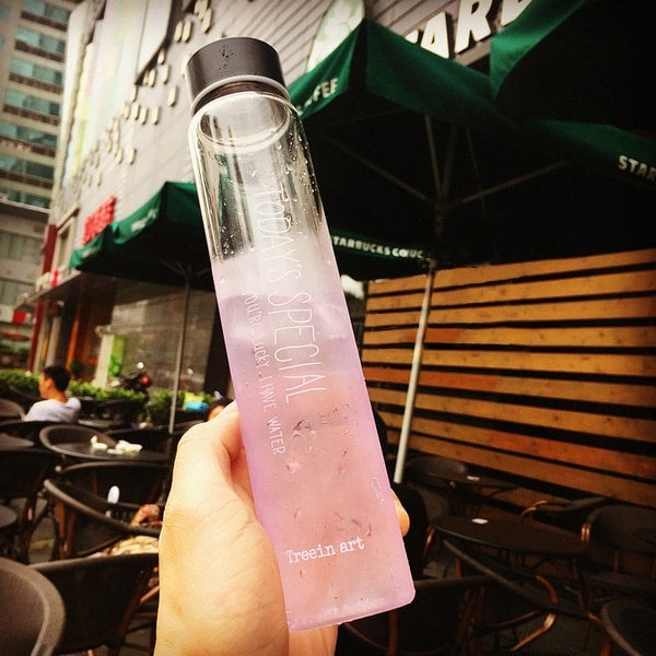 Gradient Glass Water Bottle