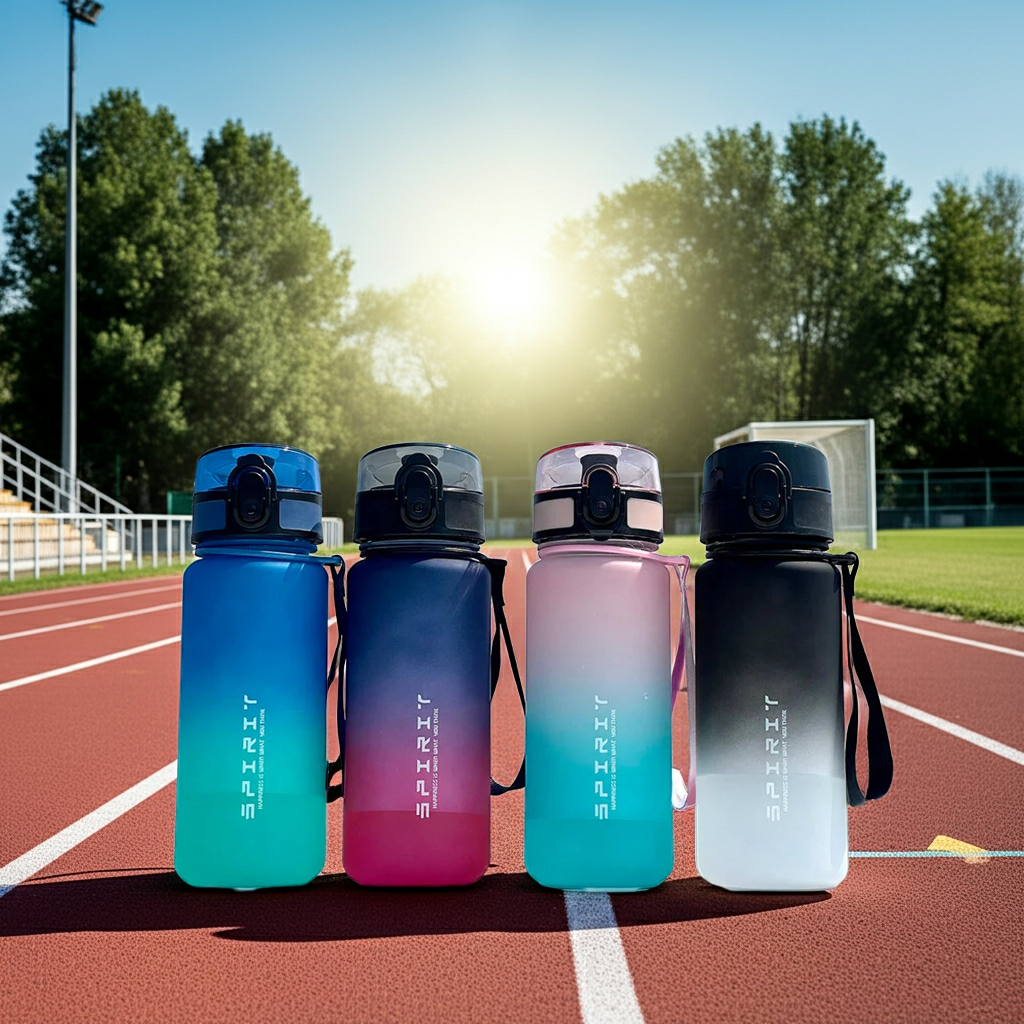 Motivational Sports Water Bottle — Leak-Proof, BPA-Free, 500ml