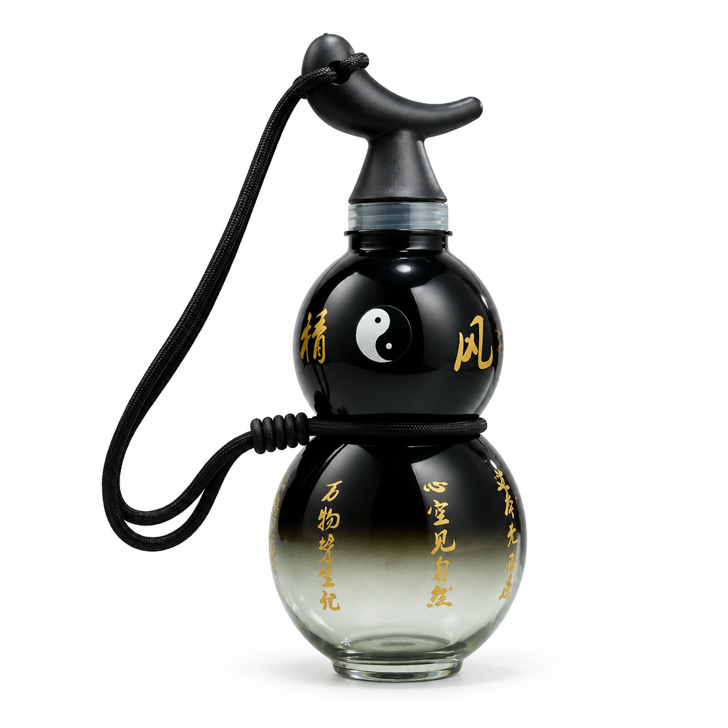 Gradient Black Sticker bottle