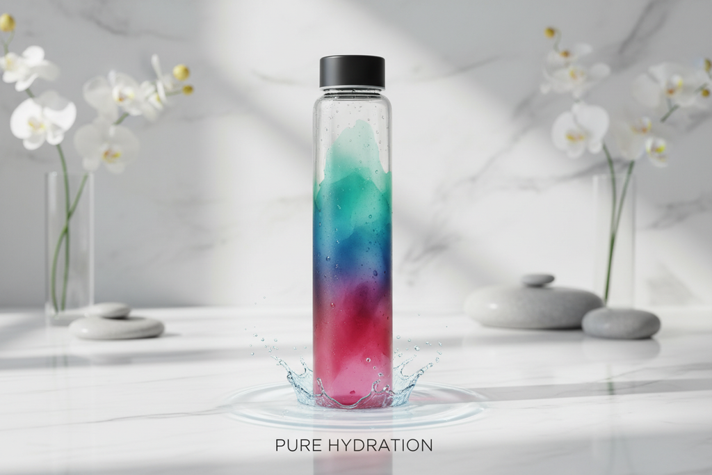Gradient Glass Water Bottle Hero