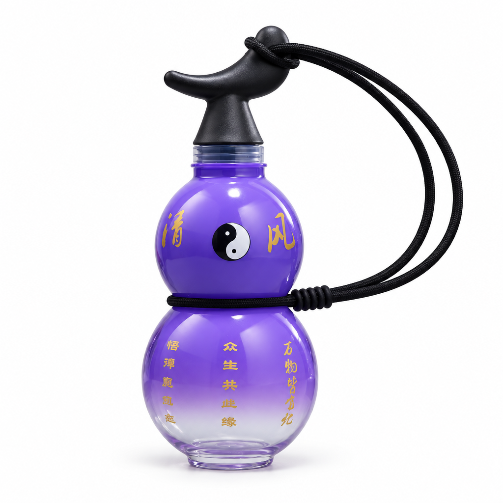 Gradient Purple Color Stickers bottle