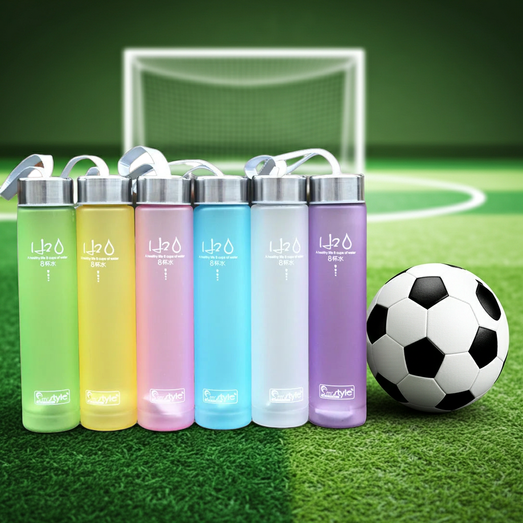 Frosted Plastic Water Bottle