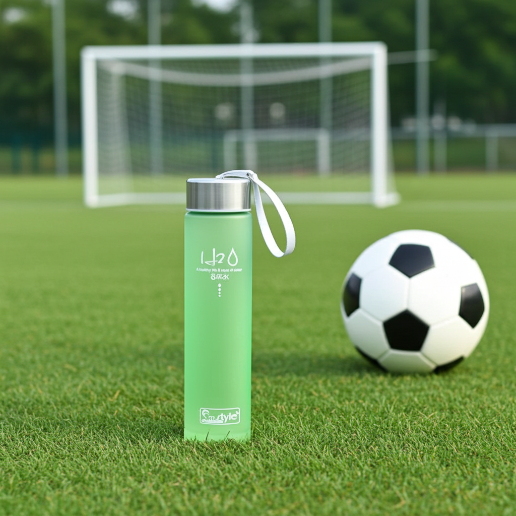 Frosted Plastic Water Bottle