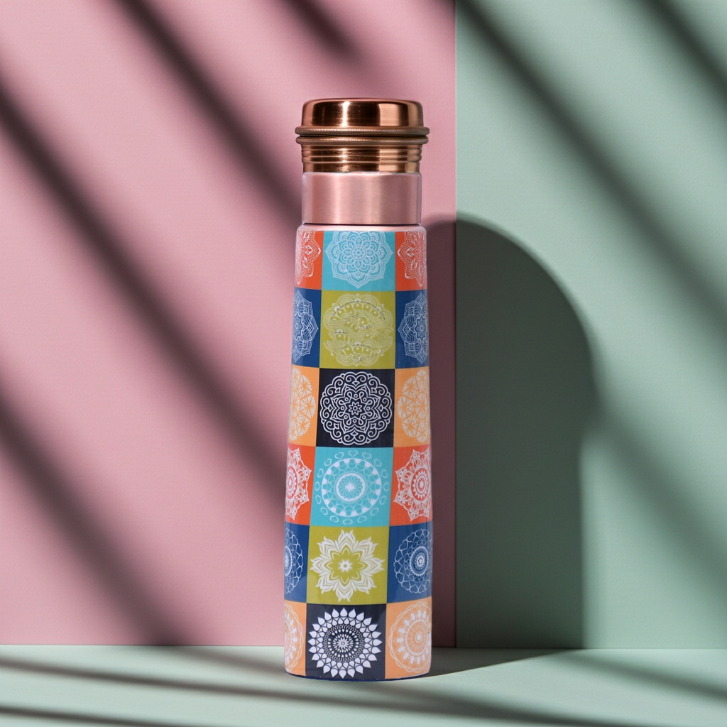 Enamel Copper Water Bottle – 1000ml