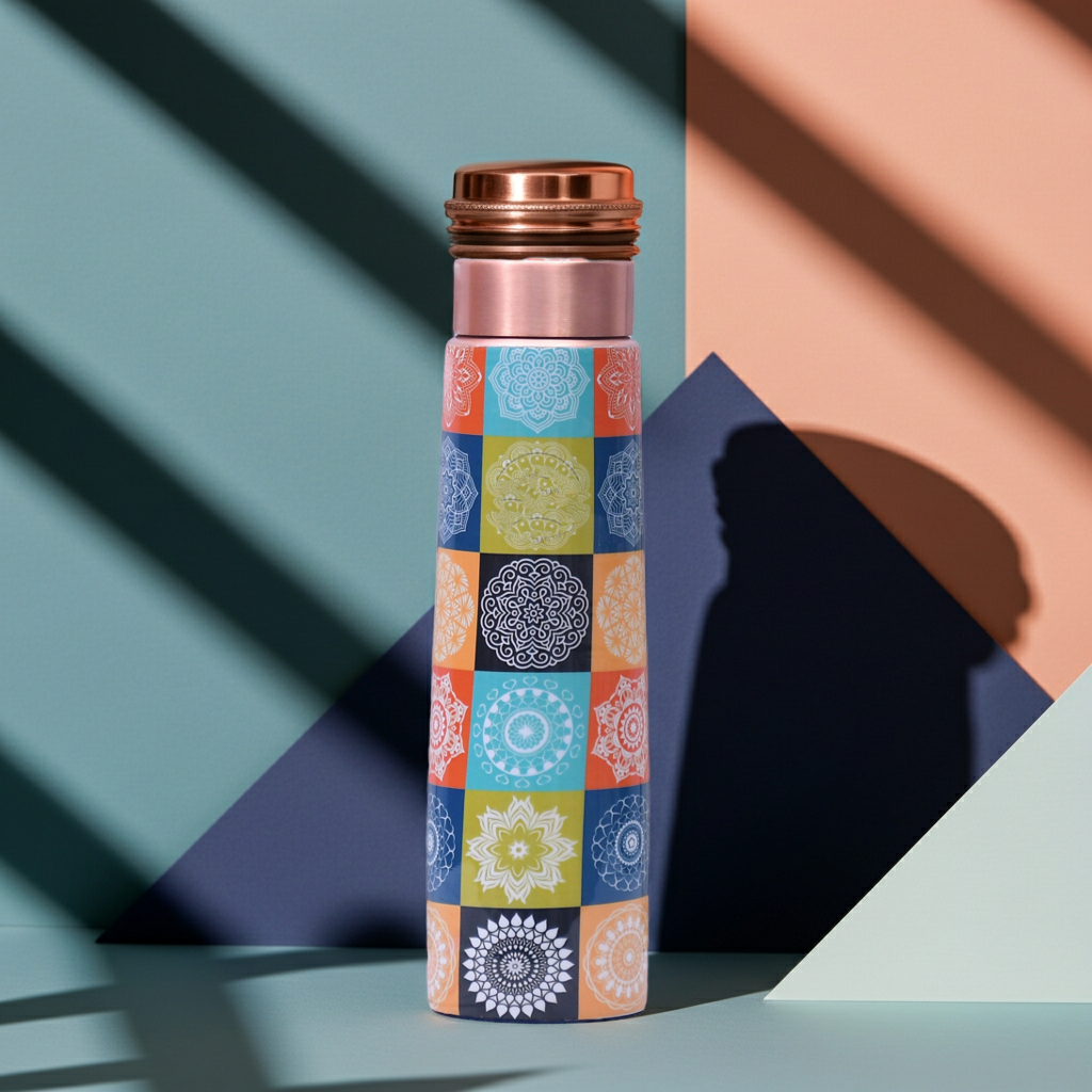 Enamel Copper Water Bottle – 1000ml