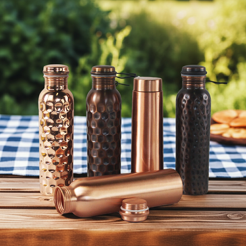 Handmade Brass Water Bottle