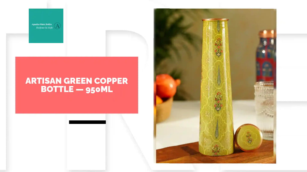 Artisan Green Copper Bottle &mdash; 950ml by@Outfy