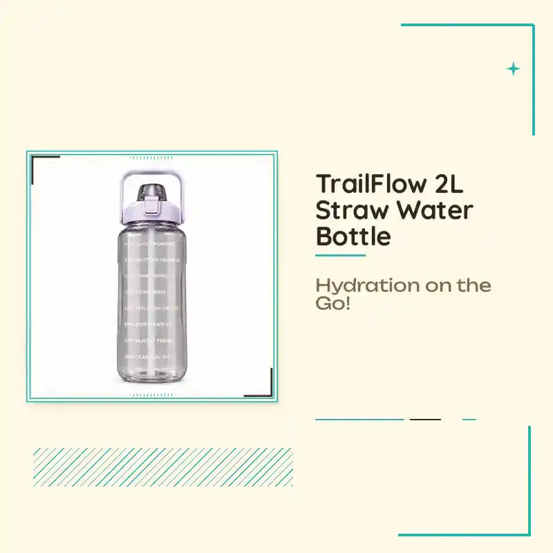 TrailFlow 2L Straw Water Bottle by@Outfy