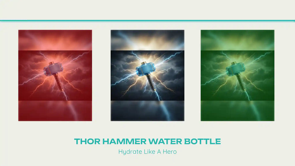 Thor Hammer Water Bottle by@Outfy