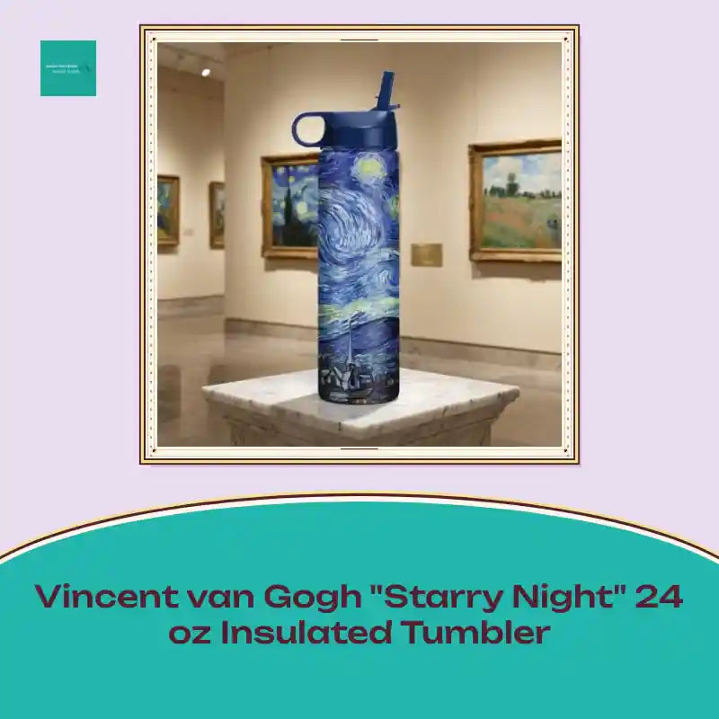 Vincent van Gogh "Starry Night" 24 oz Insulated Tumbler by@Outfy