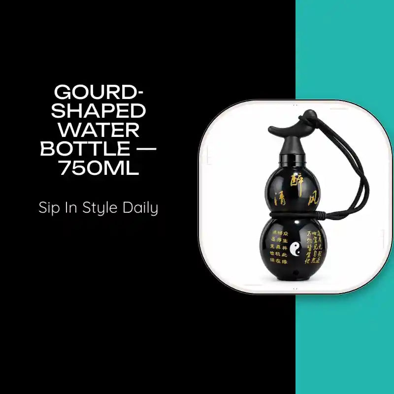 Gourd-Shaped Water Bottle &mdash; 750ml by@Outfy