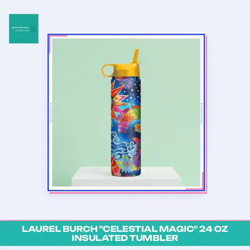Laurel Burch "Celestial Magic" 24 oz Insulated Tumbler by@Outfy
